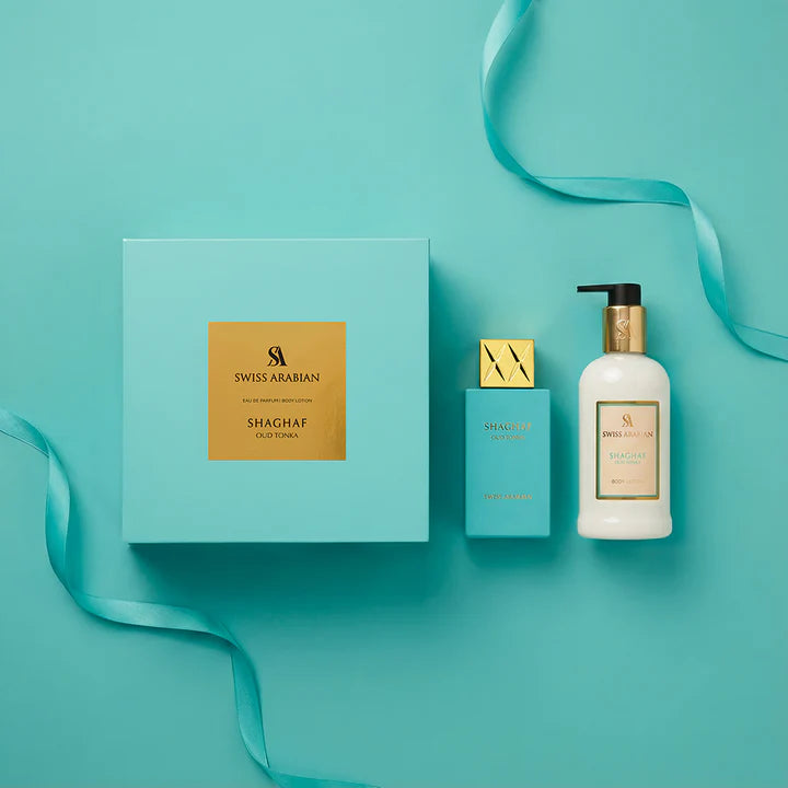 SHAGHAF OUD TONKA EDP + BODY LOTION GIFT SET